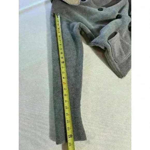 Vintage Alps Gray/Ivory Stitched  Fleece Button Seamed Sleeve Women’s S Jacket - Picture 10 of 10